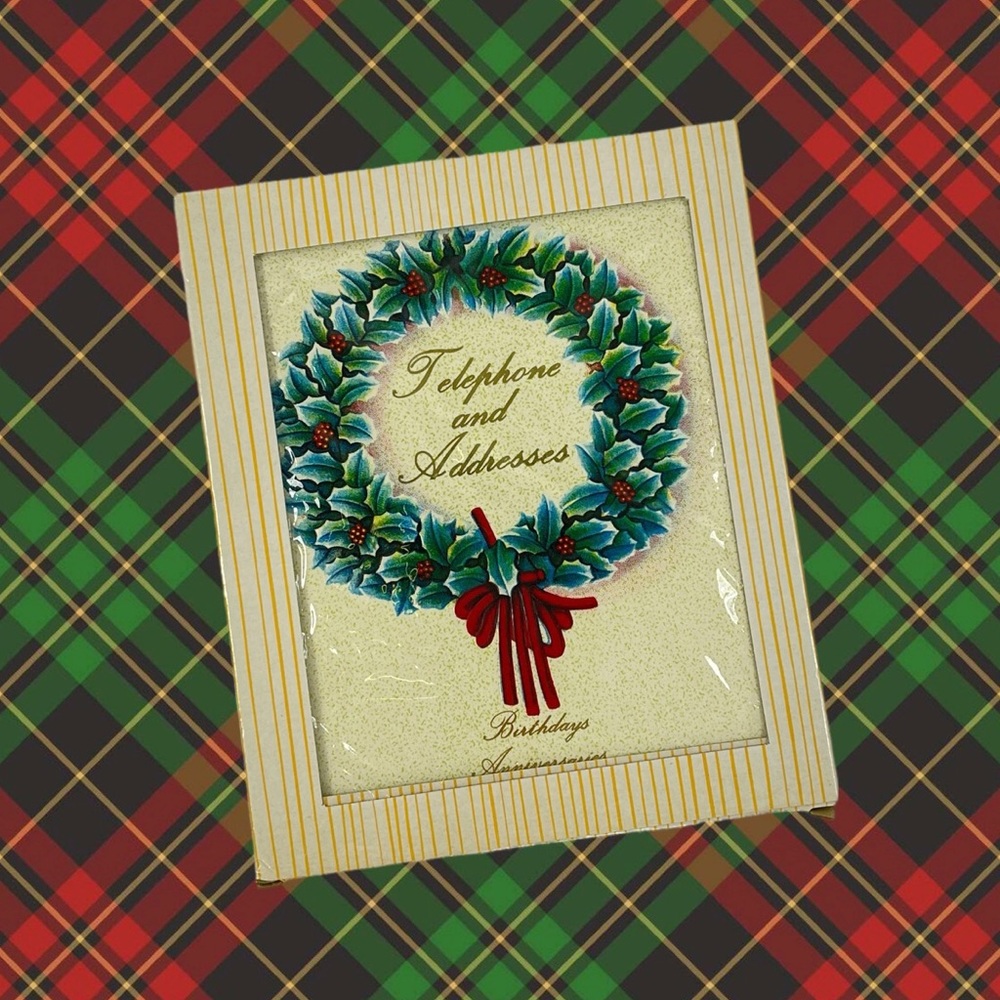 Holiday Address, Telephone, Birthday, Anniversaries and Christmas Card Book